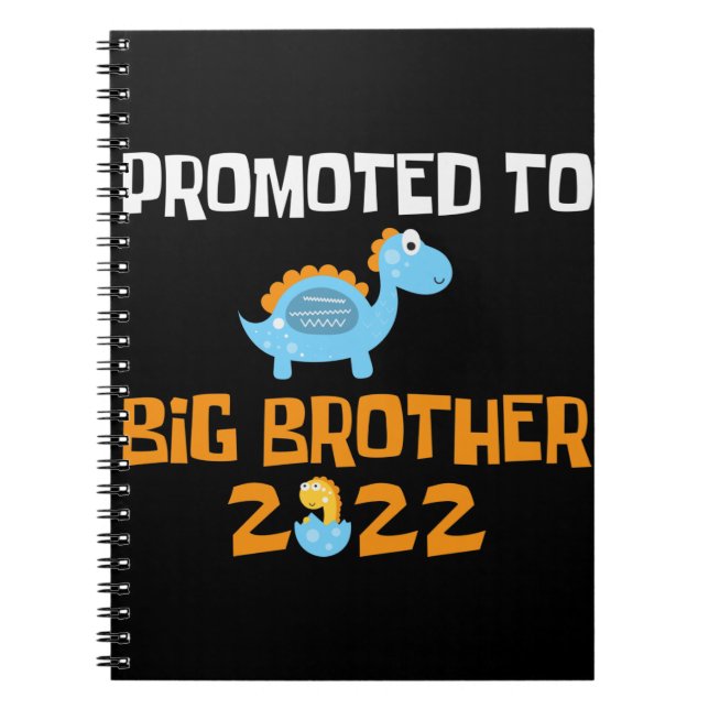 Dinosaur Egg Hatching Promoted To Big Brother Notebook (Front)