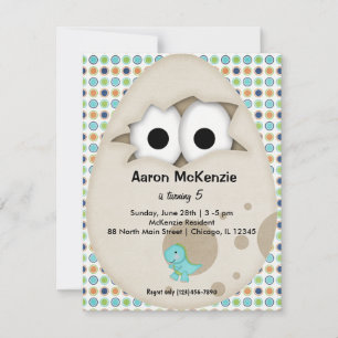 Dinosaur Egg Invitation