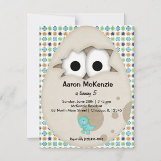 Dinosaur Egg Invitation
