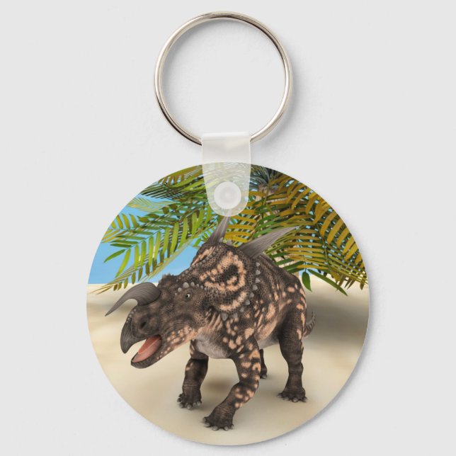 Dinosaur Einiosaurus Key Ring (Front)