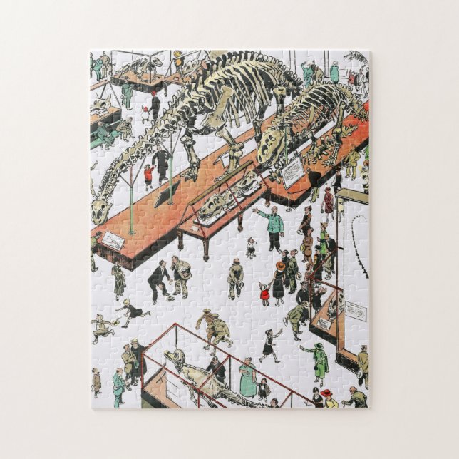 Dinosaur exhibition Museum of Natural History NY Jigsaw Puzzle (Vertical)