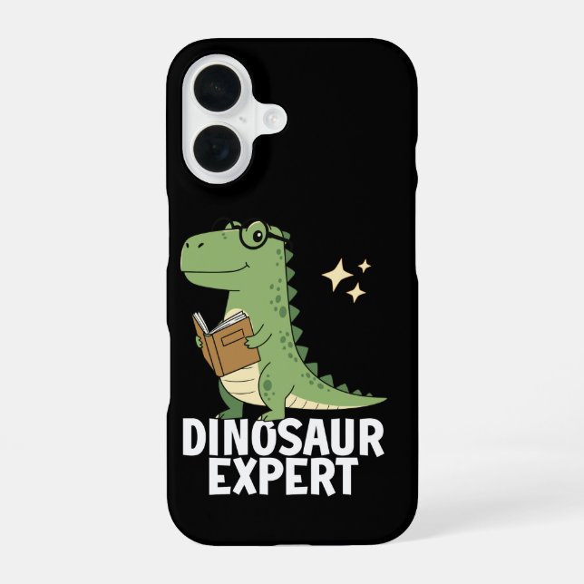 Dinosaur Expert - Cool Science Dino T-rex Lovers  iPhone 16 Case (Back)