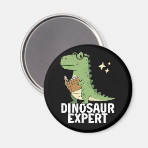 Dinosaur Expert - Cool Science Dino T-rex Lovers Magnet