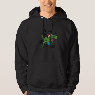 Dinosaur Fa Ra Ra Ra Rawr Rex  Christmas Xmas Sant Hoodie