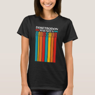 Dinosaur Facts For Adults Dimetrodon Jurassic Pale T-Shirt