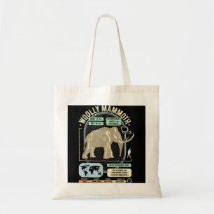 Dinosaur Facts - Woolly Mammoth Science ' Anatomy  Tote Bag