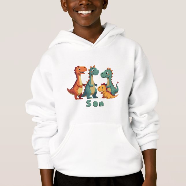 Dinosaur Family Hoodie (son) (Front)