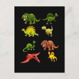 Dinosaur Fan Trex Spinosaurus Boys Reptiles Dino Postcard