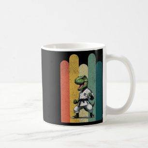 Dinosaur Fans Brave Karate Pride Courage Strength  Coffee Mug