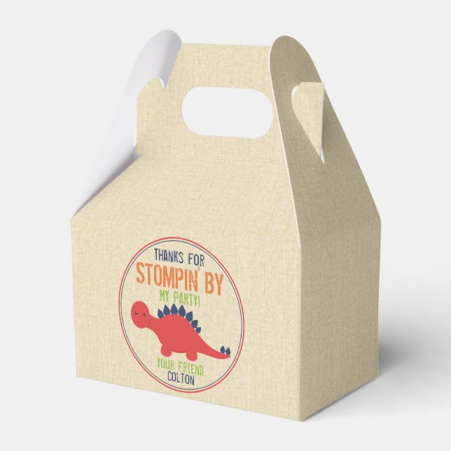 Dinosaur Favour Boxes - Dinosaur Party Favours (Front Side)