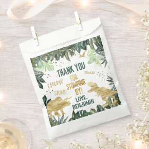 Dinosaur Favour Thank You Stomping By Bags