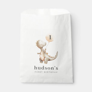 Dinosaur First Birthday Balloon Favour Bags