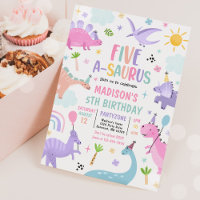Dinosaur Five-A-Saurus 5th Birthday Party