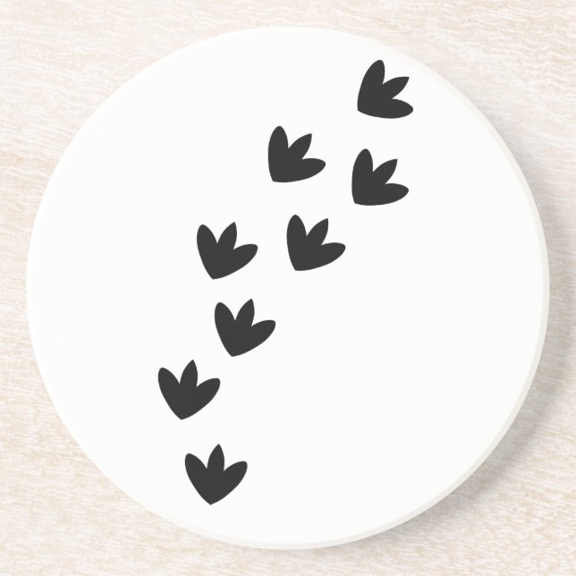Dinosaur Footprints Coaster (Front)