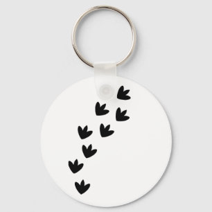 Dinosaur Footprints Key Ring