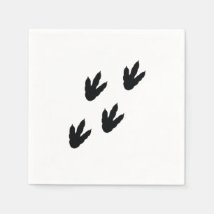 dinosaur footprints napkin
