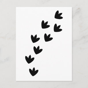 Dinosaur Footprints Postcard