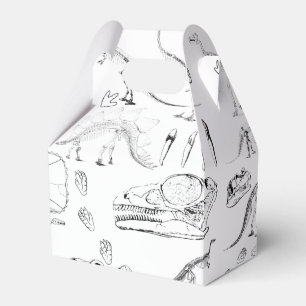Dinosaur Fossil Bones Pattern Favour Box