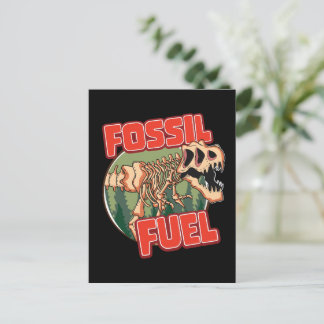 Dinosaur "Fossil Fuel" Invitation Postcard