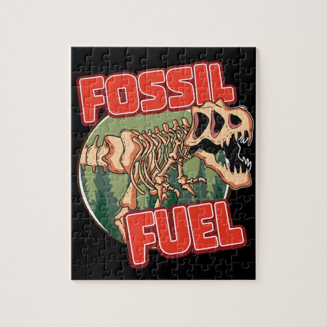 Dinosaur "Fossil Fuel" Jigsaw Puzzle (Vertical)