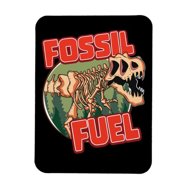 Dinosaur "Fossil Fuel" Magnet (Vertical)