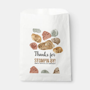 Dinosaur fossil kid birthday party favour bag