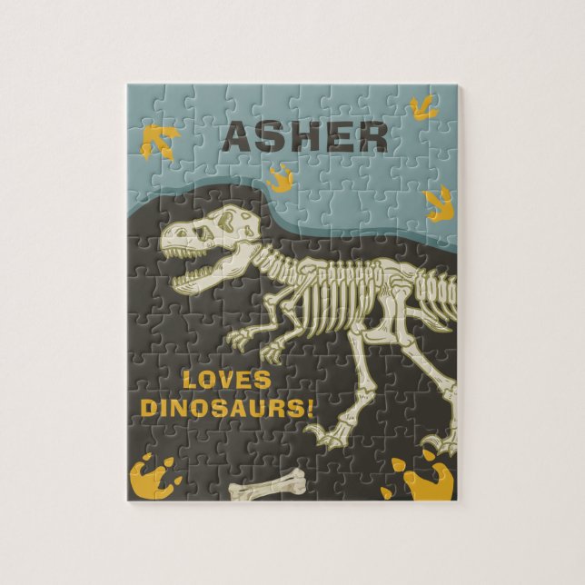 Dinosaur Fossil Name  Jigsaw Puzzle (Vertical)