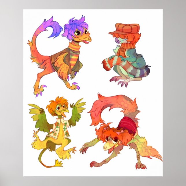 Dinosaur Fraggle Rock Poster (Front)