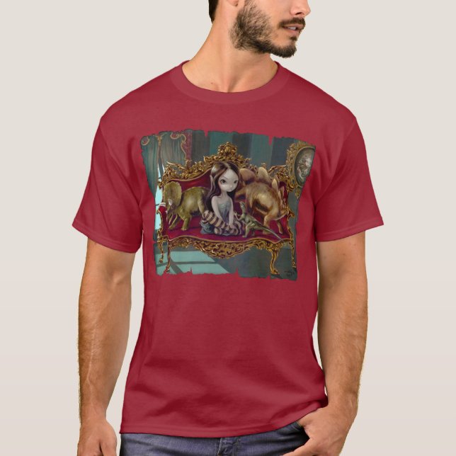 Dinosaur Friends 1 gothic rococo lowbrow Shirt (Front)