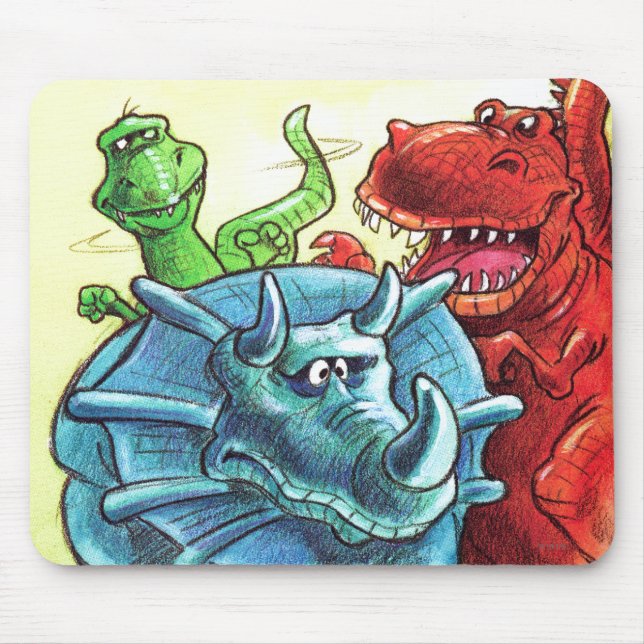 Dinosaur Friends Mouse Mat (Front)