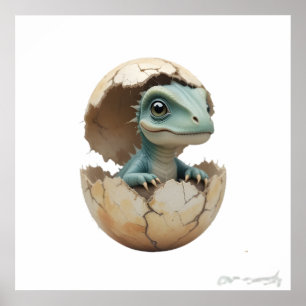 Dinosaur Friends – Nursery Wall Art Set for Babies