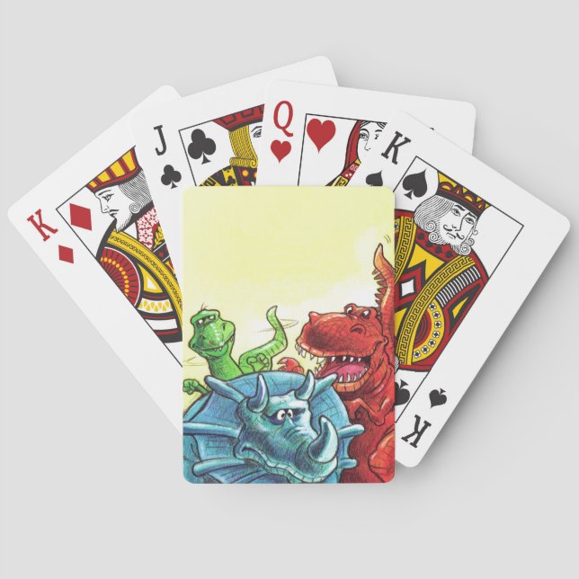 Dinosaur Friends Playing Cards (Back)