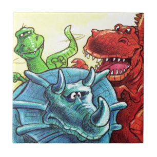 Dinosaur Friends Tile