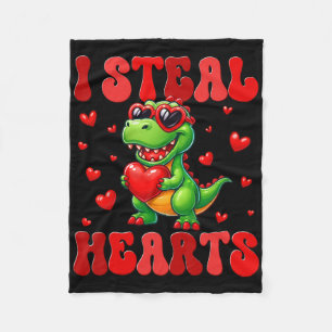 Dinosaur Frolf Player Gift T Rex Golfer Dino Retro Fleece Blanket