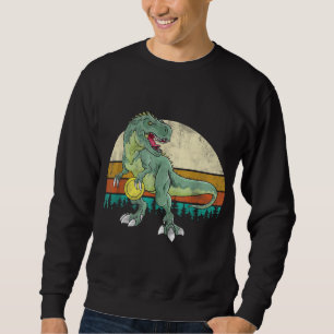 Dinosaur Frolf Player Gift T Rex Golfer Dino Retro Sweatshirt