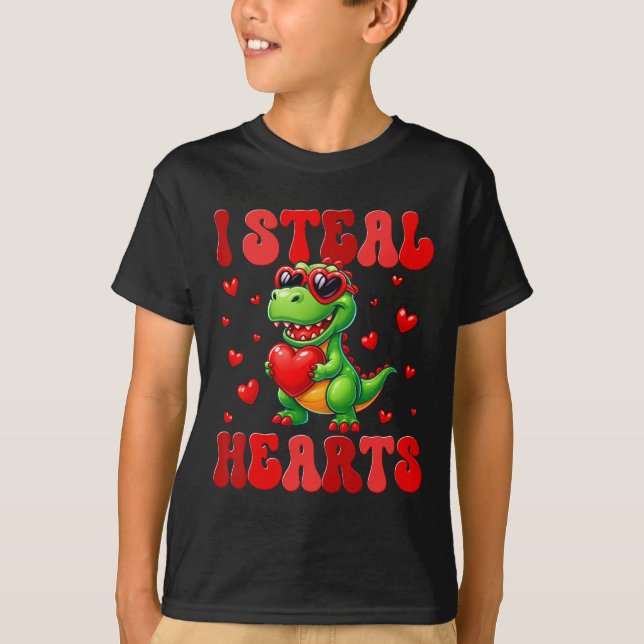 Dinosaur Frolf Player Gift T Rex Golfer Dino Retro T-Shirt (Front)