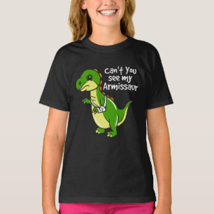 Dinosaur Fun Broken Arm Sympathy Birthday Daughter T-Shirt
