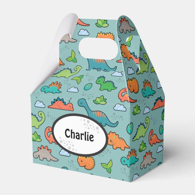 Dinosaur Fun Favour Box (Front Side)