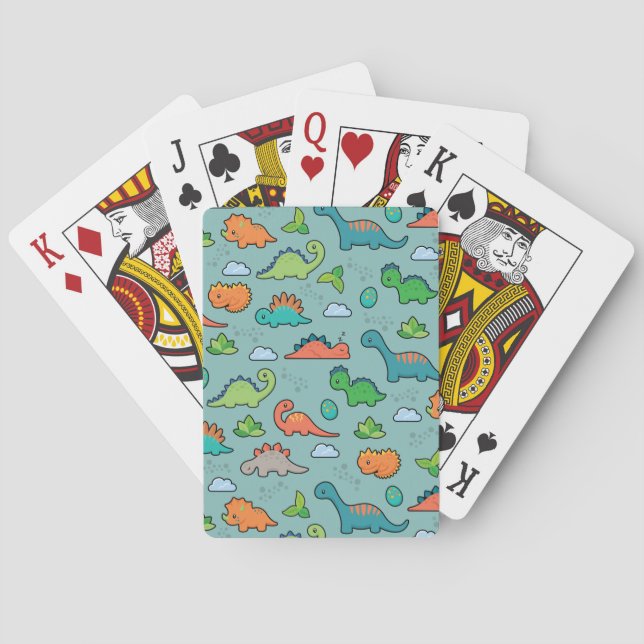 Dinosaur Fun playing cards (Back)