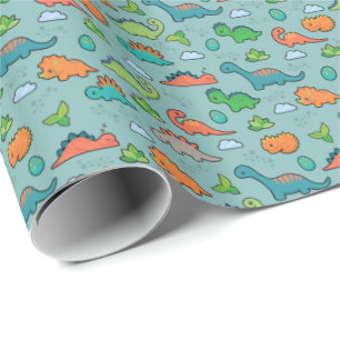Dinosaur Fun Wrapping Paper