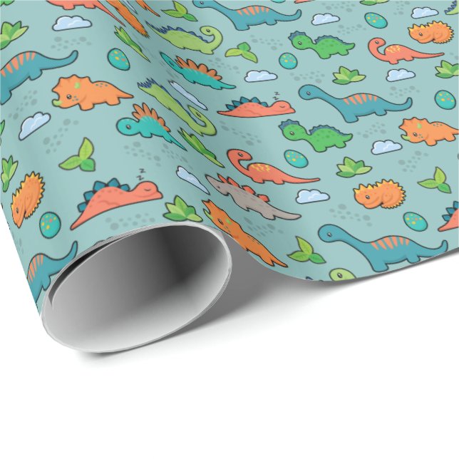 Dinosaur Fun Wrapping Paper (Roll Corner)