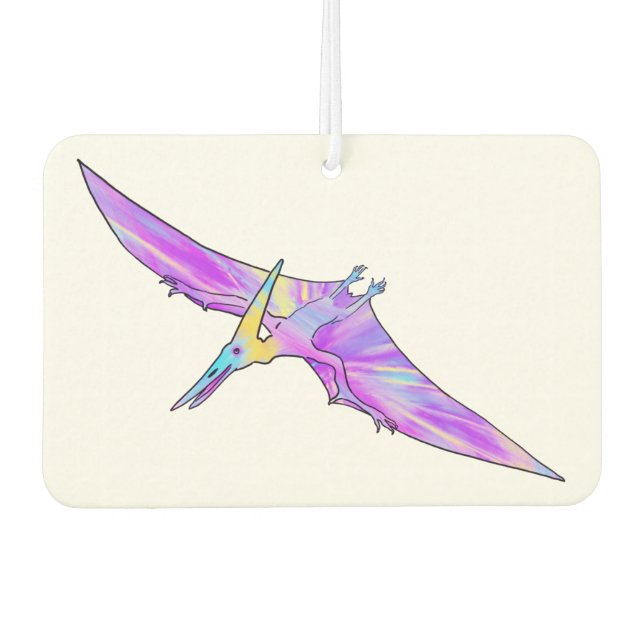 Dinosaur Funky Pink Jazzy Pterodactyl For Girls Car Air Freshener (Front)