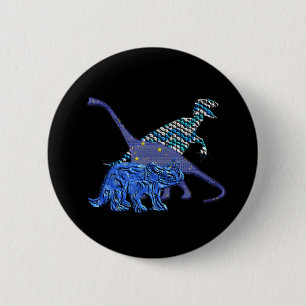 Dinosaur Gang 6 Cm Round Badge