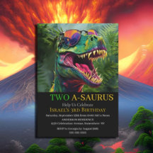 Dinosaur Get Ready for a ROAR Invitation