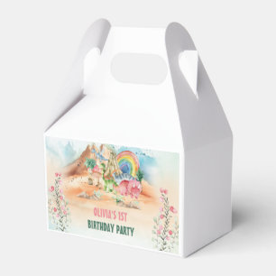 Dinosaur Girl 1st Birthday Party  Favour Box