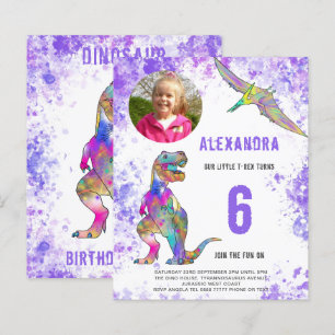 Dinosaur Girls Birthday Party Photo 