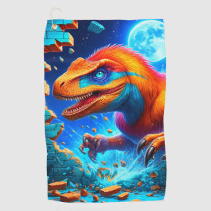 Dinosaur Golf Towel