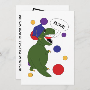 Dinosaur Graduation Funny Personalise Photo  Announcement