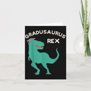 Dinosaur graduation gradusaurus rex funny t-rex card