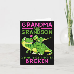 Dinosaur Grandma And Grandson A Bond That Can't Be Card